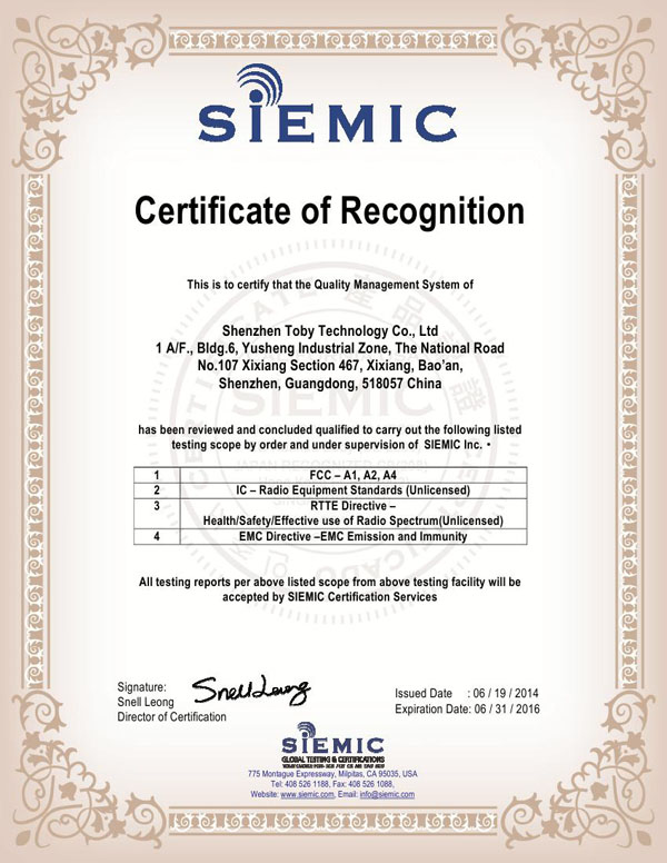 SIEMIC Recognition